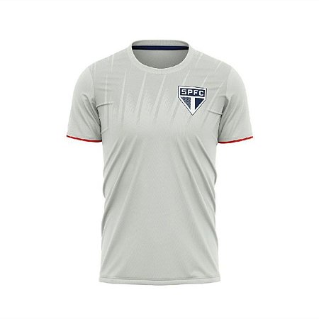 Camisa São Paulo Enlace Unissex Cinza Oficial Licenciada