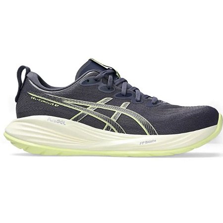 Tênis ASICS Cumulus 27 Masculino Preto Amarelo Neutro