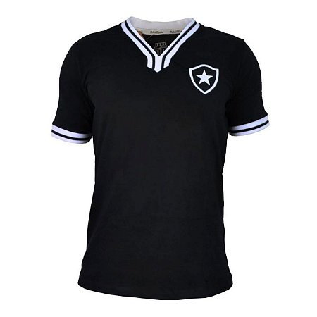 Camisa Botafogo Retrô Vintage Preta Oficial Licenciada