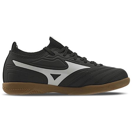 Chuteira Futsal Mizuno Regent In Infantil Preto Branco