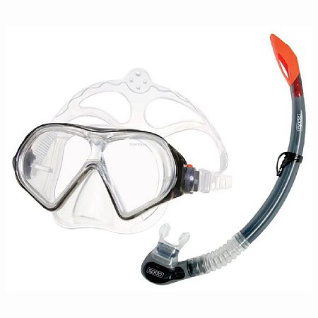 Kit Natação Speedo Belize II Snorkel Óculos Mergulho Livre