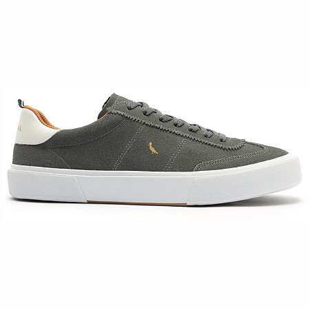 Tênis Reserva Retro Suede Masculino Cinza Casual Urbano