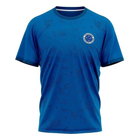 Camiseta Cruzeiro Building Azul Unissex Oficial Licenciada