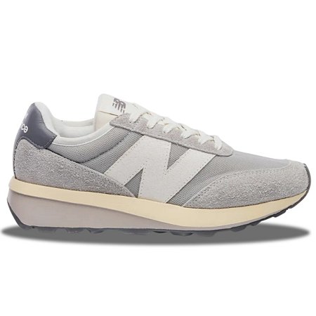 Tênis New Balance 370v1 Unissex Cinza Bege Original