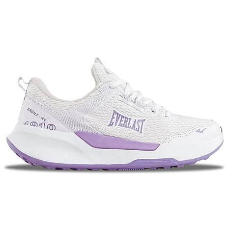 Tênis Everlast Solo Feminino Branco Lilás Treinos Academia