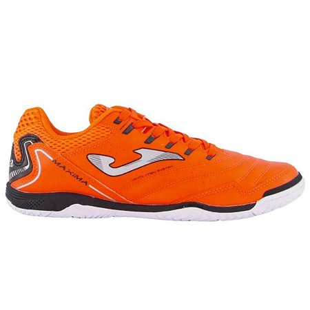 Chuteira De Futsal Joma Maxima Profissional Laranja Preto