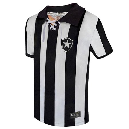 Camisa Botafogo 1907 Cordinha Oficial Licenciada Retro