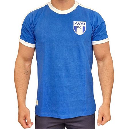 Camiseta Avaí 1970 Azul Oficial Licenciada Retro Mania
