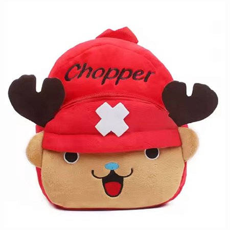 Mochila Bolsa Escolar Pelúcia Infantil Criança Chopper