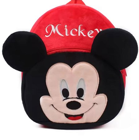 Mochila Bolsa Escolar Pelúcia Infantil Criança Mickey