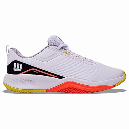 Tênis Wilson Smash All Court Unissex Branco Amarelo