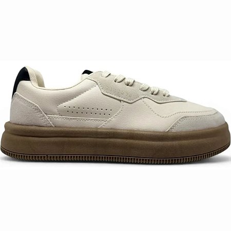 Tênis Reserva Rsv Troy Bege Marrom Casual Dia a Dia Original