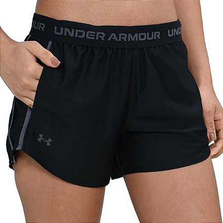 Shorts Under Armour Tech Play Up Feminino Preto