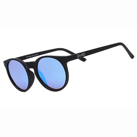 Óculos De Sol QÜQ Espelhado Preto Leve Proteção Uv400 Treino