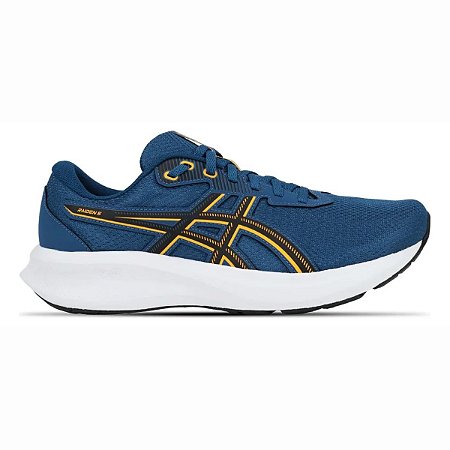Tênis Asics Raiden 5 Masculino Azul Marinho Laranja Corrida