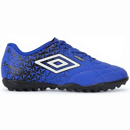 Chuteira Society Umbro Class Neo Infantil Azul Preto