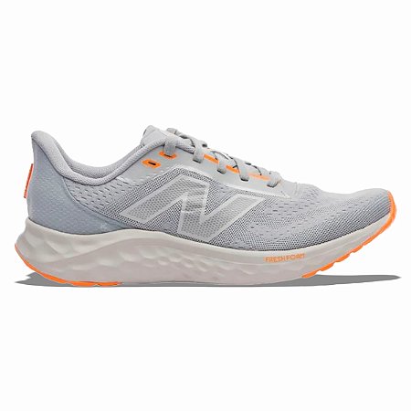 Tênis New Balance FreshFoam ArishiV4 Masculino Cinza Laranja