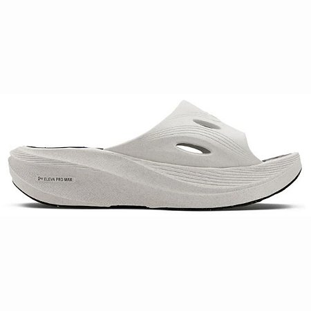 Chinelo Olympikus Pós Corre Unissex Branco Preto Slide