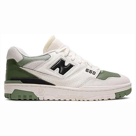 Tênis New Balance 550 Masculino Bege Verde Casual