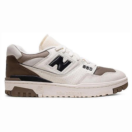 Tênis New Balance 550 Unissex Branco Marrom Casual