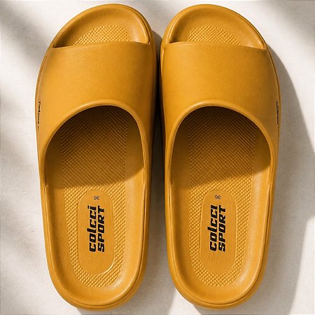 Chinelo Colcci Nuvem Sport Slide Unissex Marrom Confortável