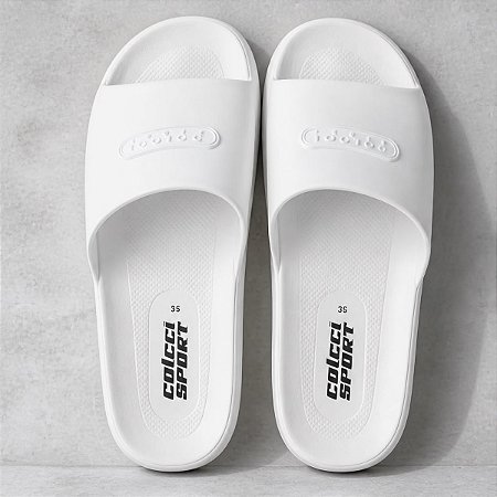 Chinelo Colcci Nuvem Cloud Slide Off White Confortavel