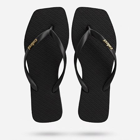Chinelo Sandália Colcci Metal Unissex Casual Preto