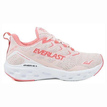 Tênis Everlast Climber Run Unissex Rosa Branco Training