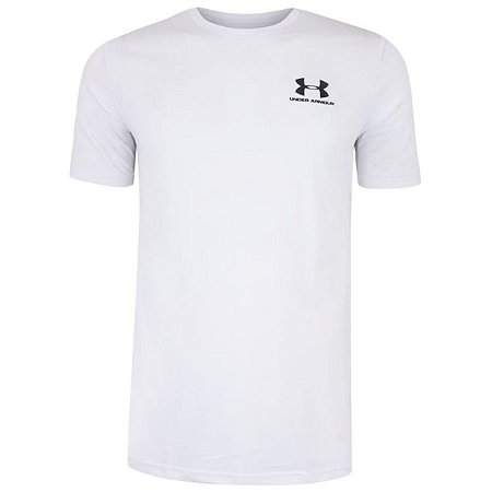 Camiseta Under Armour SportStyle Left Chest Masculino Branco