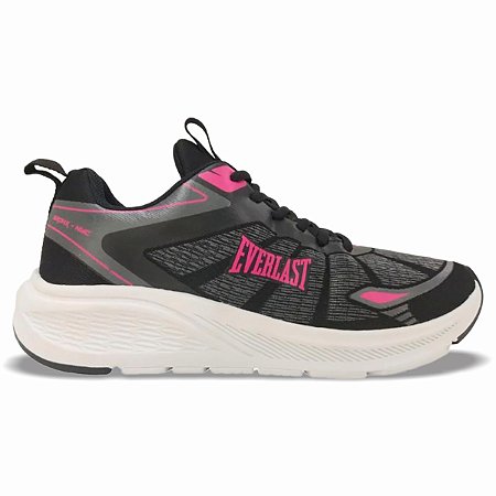 Tênis Everlast Hokus Preto Rosa Unissex Treinos