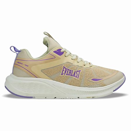 Tênis Everlast Hokus Bege Roxo Unissex Treinos