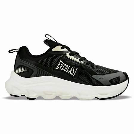 Tênis Everlast Ghost Preto Branco Unissex Treinos