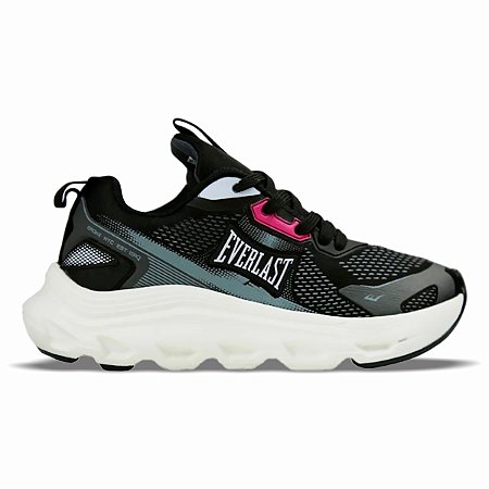 Tênis Everlast Ghost Preto Cinza Unissex Treinos
