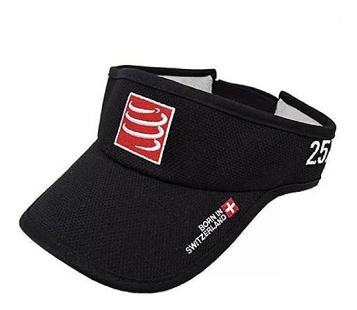Viseira Boné Ajustável - Corrida Triathlon - Compressport