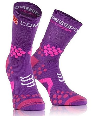 Meia Compressão Cano Médio Socks Trail V2.1 - Compressport