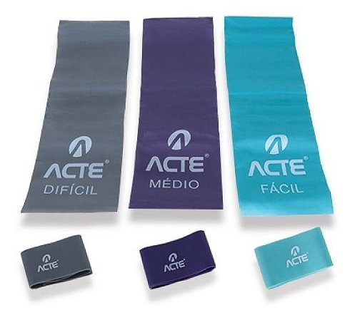 Kit 6 Bands - Mini Bands Loop + Faixas Elásticas - Acte