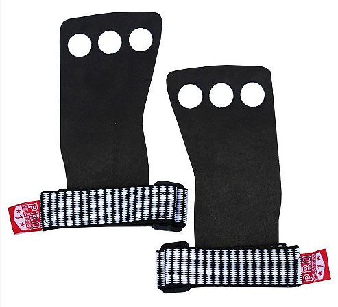 Luva Grip De Couro 3 Dedos - Cross Training - Protrainer