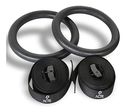 Argolas Suspensão Olímpica - Nylon, Plástico Abs  - Acte