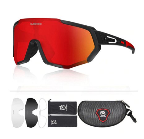 Óculos Esportivo - Bike, Corrida  - 3 Lentes - Queshark