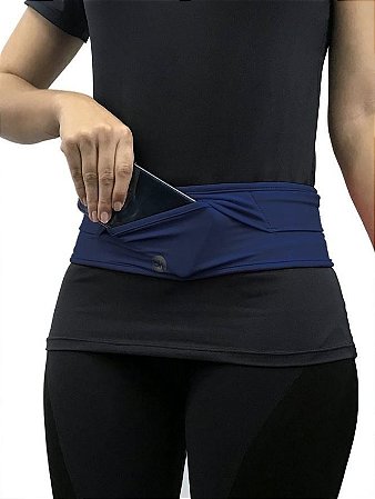 Cinto De Lycra Running Belt Azul Marinho - Skyhill