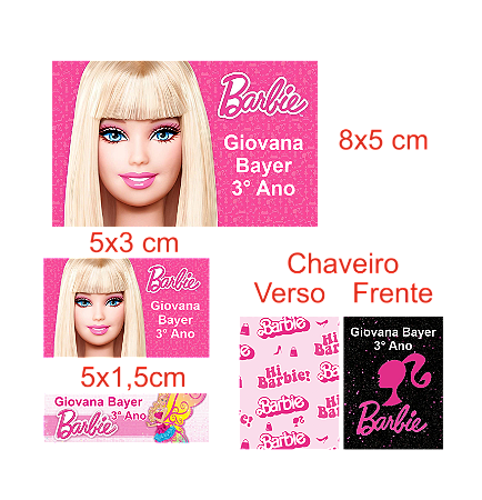 Etiqueta Escolar Personalizada (KIT 03 - Adesivo Brilho)
