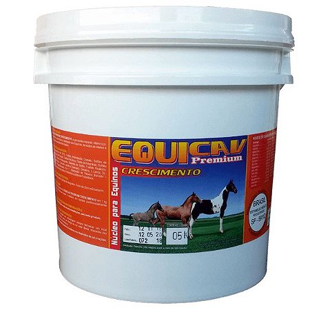 Equicav Crescimento para potros, B12, Creatina, Probióticos, Metionina