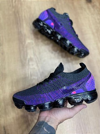 vapormax cinza e roxo