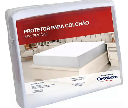 Protetor Para Colchão Solteiro Ortobom 90x190 Impermeável