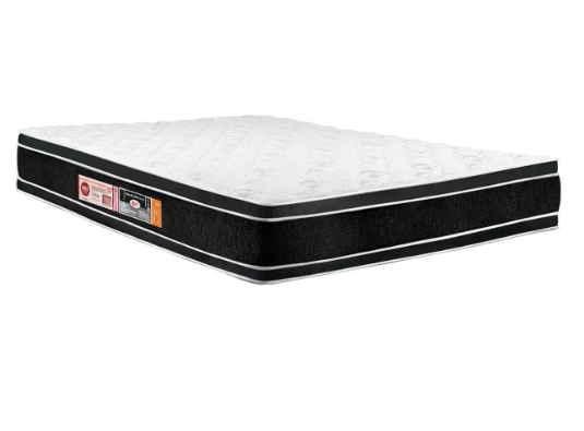 Colchão Castor Black & White Air D33 Double Face Casal 138x188x27