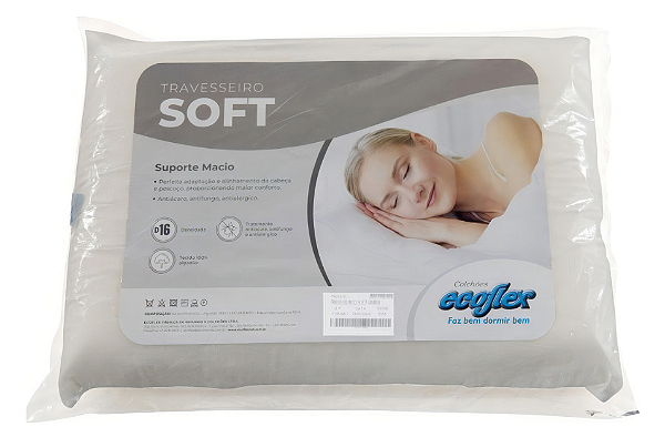 Travesseiro Soft D16 100% Algodão Ecoflex