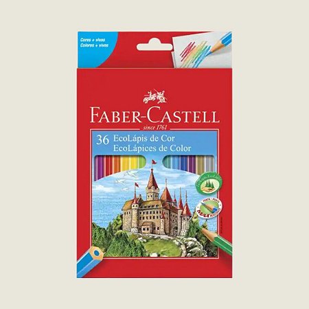 1 (UM) Lápis de Cor (UNIDADE/ AVULSO) Cores Extras 2 da Embalagem de 36 Cores - Linha Vermelha –  Ecolápis - Faber-Castell