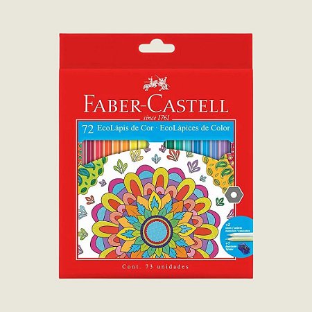 1 (UM) Lápis de Cor (UNIDADE/ AVULSO) Cores Extras 5 da Embalagem de 72 Cores - Linha Vermelha –  Ecolápis - Faber-Castell