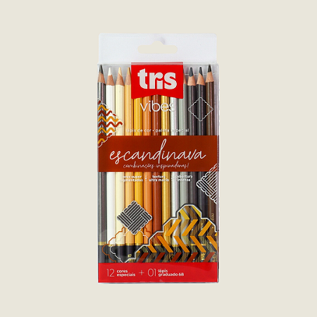 1 (UM) Lápis de Cor (UNIDADE/ AVULSO) Escandinava - Vibes - Combinações Inspiradoras - Tris