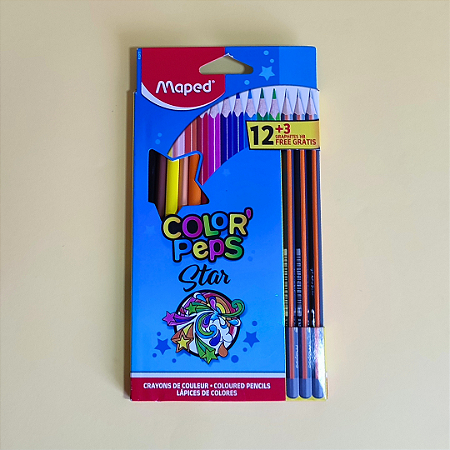 1 (UM) Lápis de Cor (UNIDADE/ AVULSO) Cores das Embalagens de 12, 24 e 36 cores - Color´Peps - Maped
